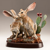 "Leap for Joy" Bronze Sculpture by Kim Kori of Rowe Gallery