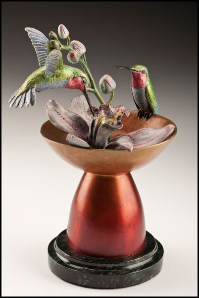 "Tranquility" Bronze Sculpture by Kim Kori of Rowe Gallery