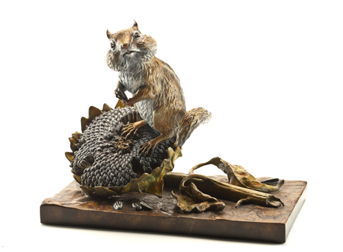 "Windfall" Bronze Sculpture by Kim Kori of Rowe Gallery
