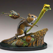 "Search Party" Bronze Sculpture by Kim Kori of Rowe Gallery