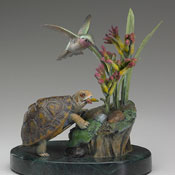 "Sharing" Bronze Sculpture by Kim Kori of Rowe Gallery