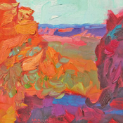 'After the Rain' by Vince Fazio Oil on Canvas Landscape and Still Life Painting at Rowe Gallery