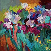 'After the Rain' by Vince Fazio Oil on Canvas Landscape and Still Life Painting at Rowe Gallery