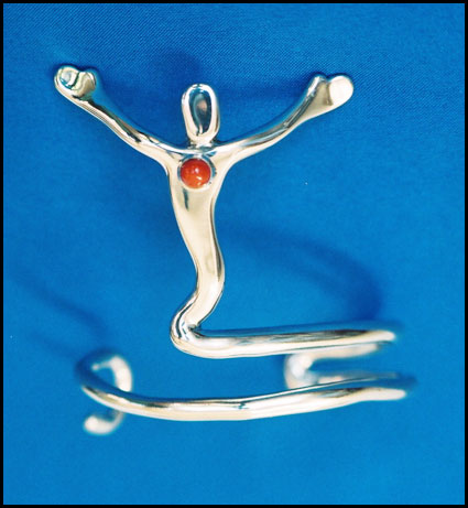 'Embracing Joy' Wearable Sculpture by Liam Herbert of Rowe Gallery