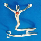 'Embracing Joy' Wearable Sculpture by Liam Herbert of Rowe Gallery