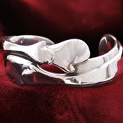 'Soul Mates Embrace' Wearable Sculpture by Liam Herbert of Rowe Gallery