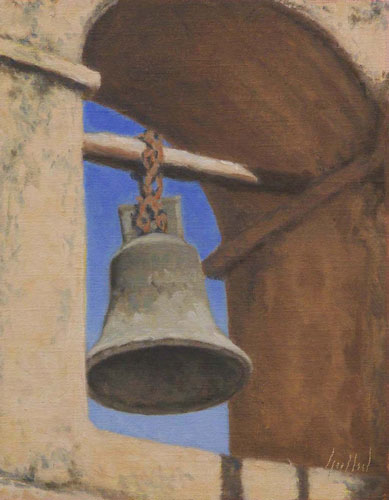 "Bell at Tlaquepaque" Oil Painting by Lynn Heil of Rowe Gallery