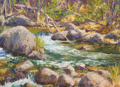 "Nature's Harmony" Oil Painting by Lynn Heil of Rowe Gallery