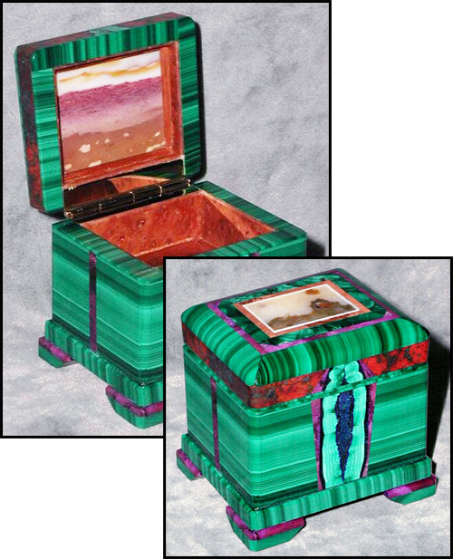 'P-1005' Intarsia Box Art by Nicolia Medvedev of Rowe Gallery