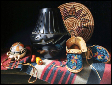 "From Creative Hands" Oil Painting by Sue Krzyston of Rowe Art Gallery