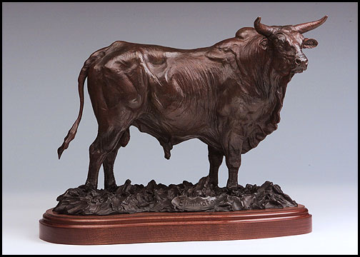 'Eliminator' Bronze Sculpture by Richard Loffler of Rowe Gallery