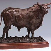 'Eliminator' Bronze Sculpture by Richard Loffler of Rowe Gallery