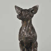 'Muffin' Bronze Sculpture by Richard Loffler of Rowe Gallery