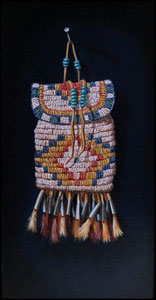 'Bathed In Light' by Sue Krzyston Oil on Canvas Native American Still Life Painting at Rowe Gallery