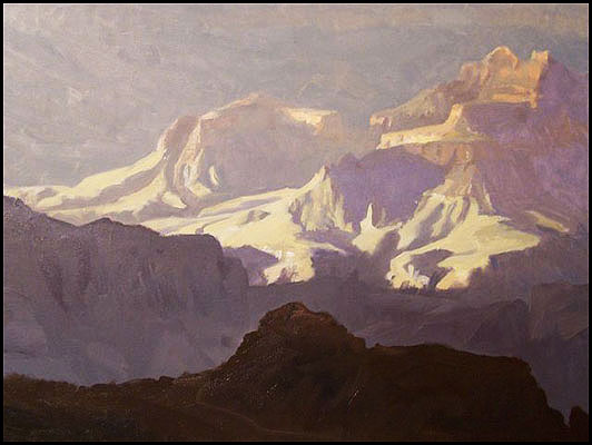 'After the Rain' by Vince Fazio Oil on Canvas Landscape and Still Life Painting at Rowe Gallery